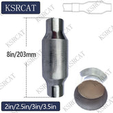 Total length 8in(203mm) 2"/2.5"/3"/3.5" Three-Way Catalytic Converter Ceramic Core Honeycomb Exhaust Filter - SHANGHAI KESAIRAY AUTO PARTS CO LTD