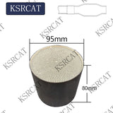Gasoline Metal Catalytic Converter High Performance Metal Catalysts for car engine system 95x80mm