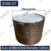 Diameter 120mm Euro 3/OBD/4/5/6 High Performance Honeycomb Metal Substrate Three Way Catalyst Coating Catalytic Converter for Cars - SHANGHAI KESAIRAY AUTO PARTS CO LTD