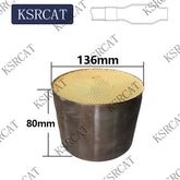 High-Performance Metallic Catalytic Converters for Gasoline Vehicles Universal Fit 136x80mm 100 200 cpsi