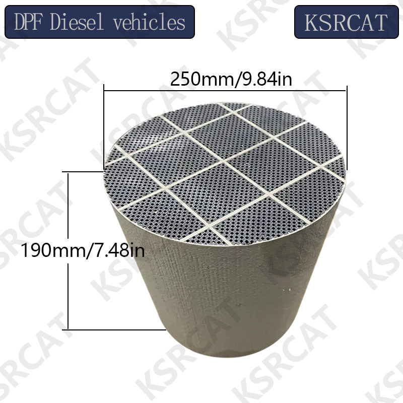 6pcs Exhaust System Silicon Carbide DPF 200cpsi 250*190mm Diesel Car Particle Trap - SHANGHAI KESAIRAY AUTO PARTS CO LTD
