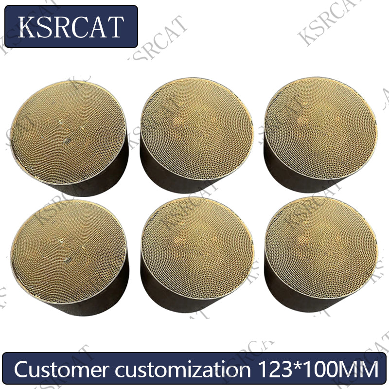 High flow Catalytic Converter Metal Honeycomb Substrate Catalyst 6pcs 200cpsi Exhausts System 123*100mm - SHANGHAI KESAIRAY AUTO PARTS CO LTD