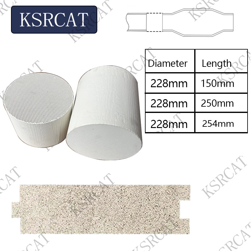 Universal Cordierite DPF Insert | Cleaner Exhaust System with Optimized Ceramic Filtration Performance