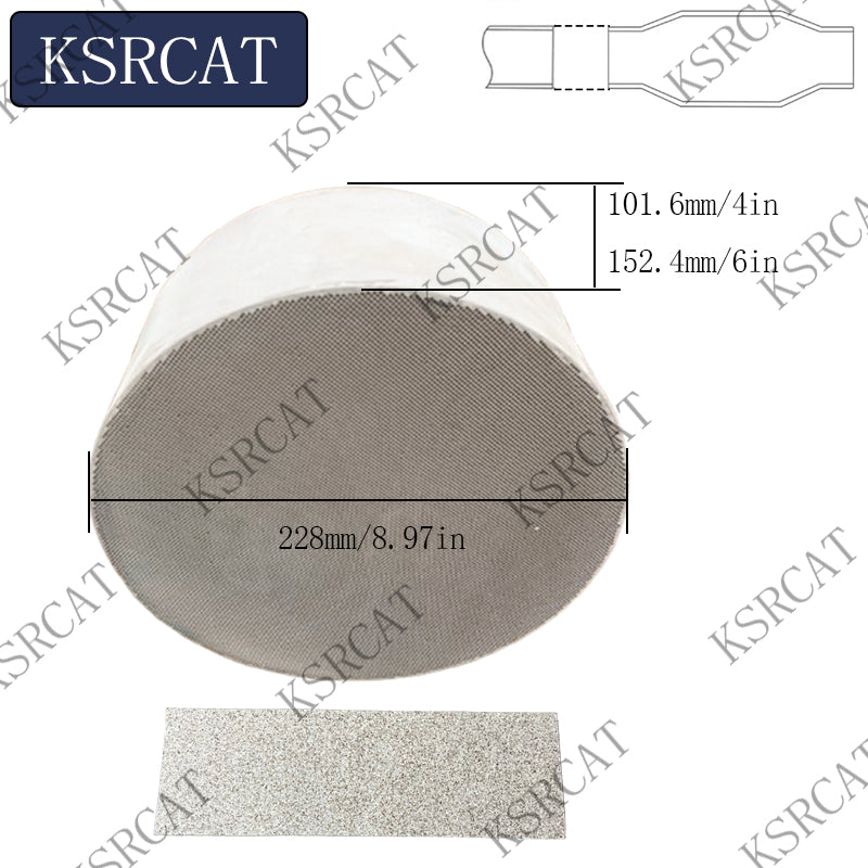 Cordierite Diesel Oxidation Catalyst for truck exhaust system