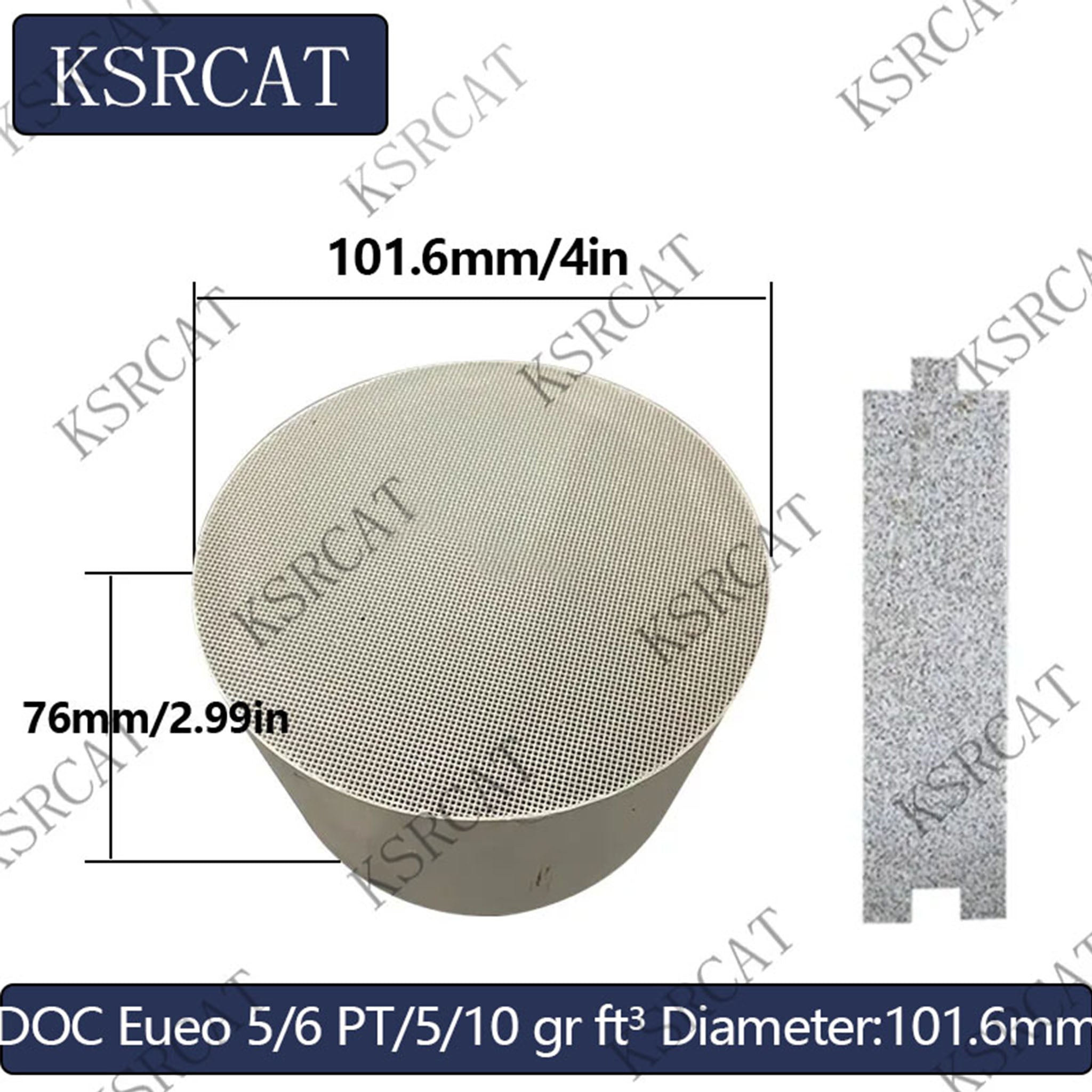 DOC Diesel Oxidized catalytic converter Universal Ceramic Catalytic Converters are Designed for Diesel Engines Generator Exhaust 101.6*76mm - SHANGHAI KESAIRAY AUTO PARTS CO LTD