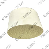 Efficient ceramic catalytic converter for car exhaust systems