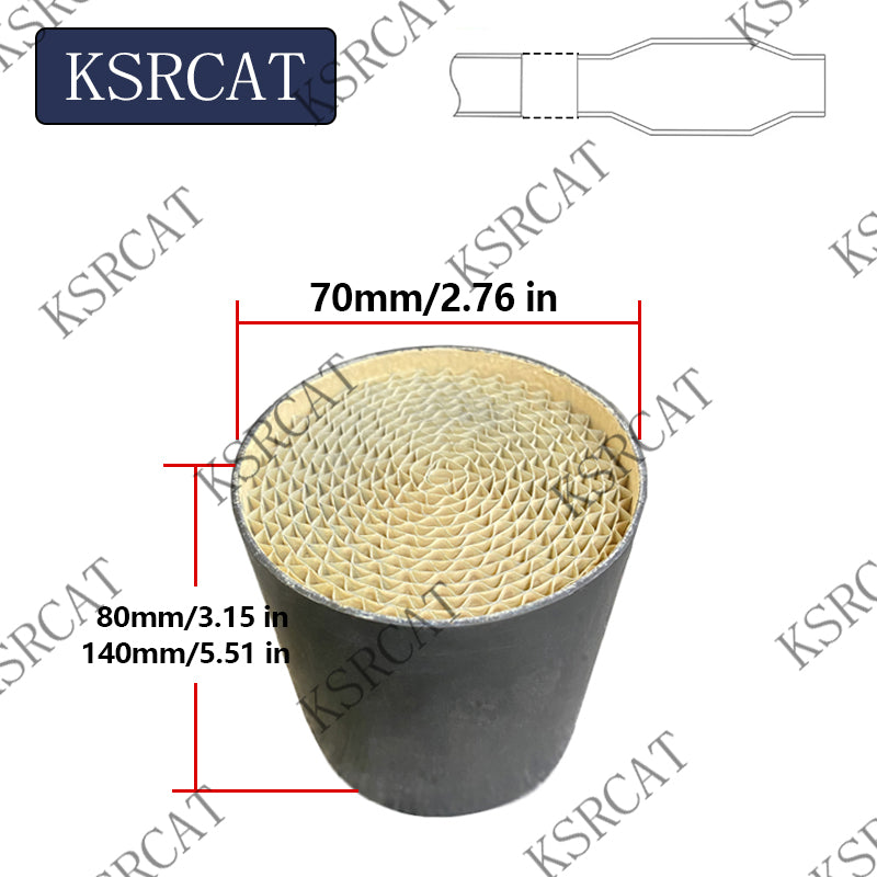 70mm Metal Catalytic Converter for Ducati Panigale V4