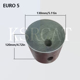 EURO 5/6 Catalytic Converter Metal 130*120MM 3 Cores Three Way Round Universal Catalytic Converter Honeycomb Catalysts FOR Porsche - SHANGHAI KESAIRAY AUTO PARTS CO LTD