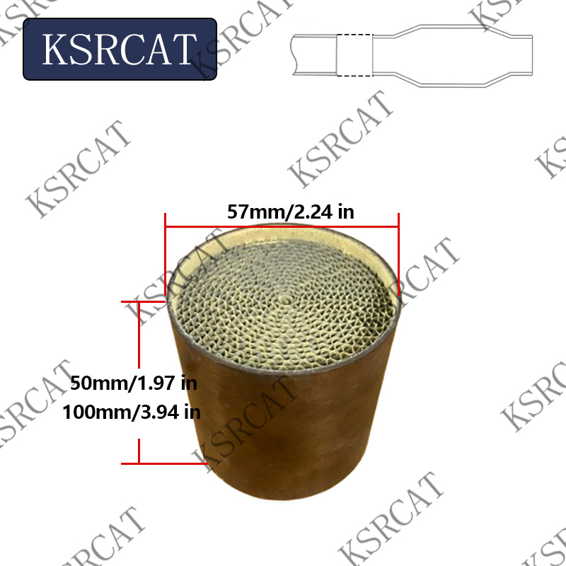 EURO 5 6 Metal Catalytic Converter for motorbike engine system