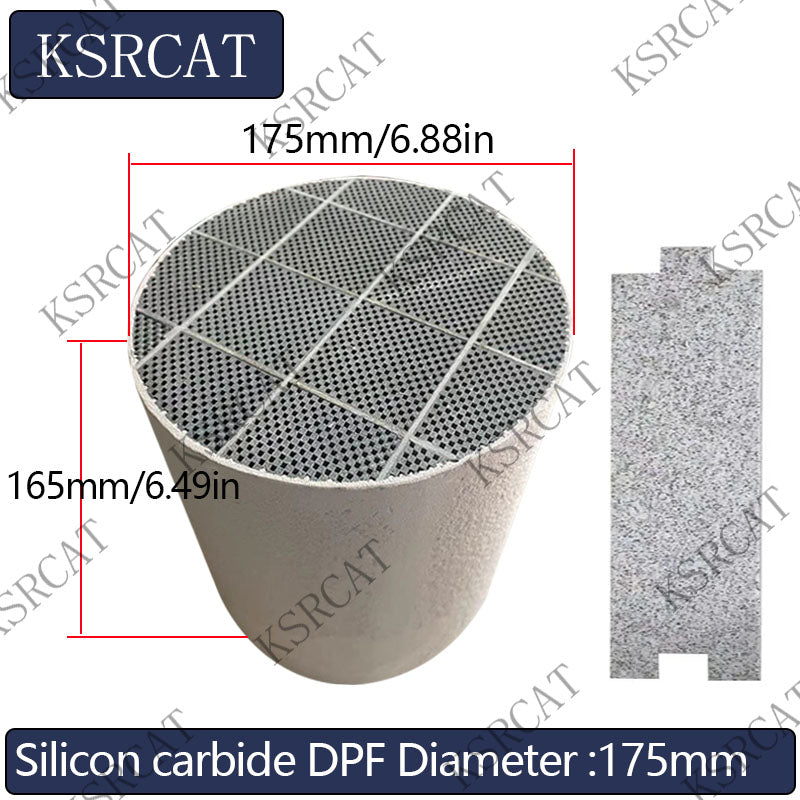 Diesel Engine Sic DPF Silicon Carbide Diesel particulate filter Silicon Carbide Catalytic Converter FOR Diesel Engine Exhaust Gas Diameter 175mm - SHANGHAI KESAIRAY AUTO PARTS CO LTD