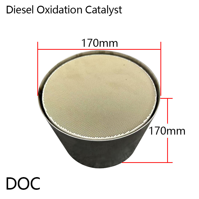 DOC Diesel Oxidized catalytic converter Universal Ceramic Catalytic Converters are Designed for Diesel Engines Generator ExhaustDiameter 170mm - SHANGHAI KESAIRAY AUTO PARTS CO LTD