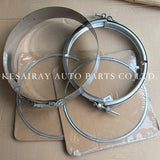 Euro 6 Truck DPF Exhaust Sealing Kit 2KL017 V Clamp plus Dual Gasket Set OE Compatible Spare Parts for Professional Garage Installation and Replacement Service