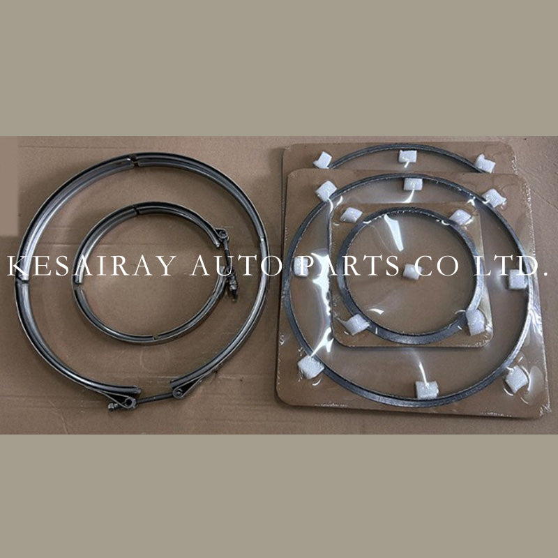 Euro6 Heavy Truck Exhaust V Band Clamp and Gasket Kit 4IJ002 Direct Replacement For MAN TGX TGS OE Reference 81974200184