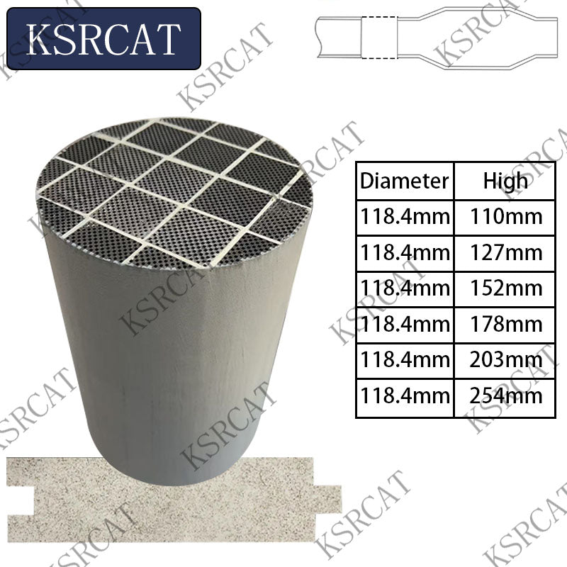 High-Performance SiC Diesel DPF Filter - Efficient Soot Removal & Low Back Pressure Diameter 118.4mm