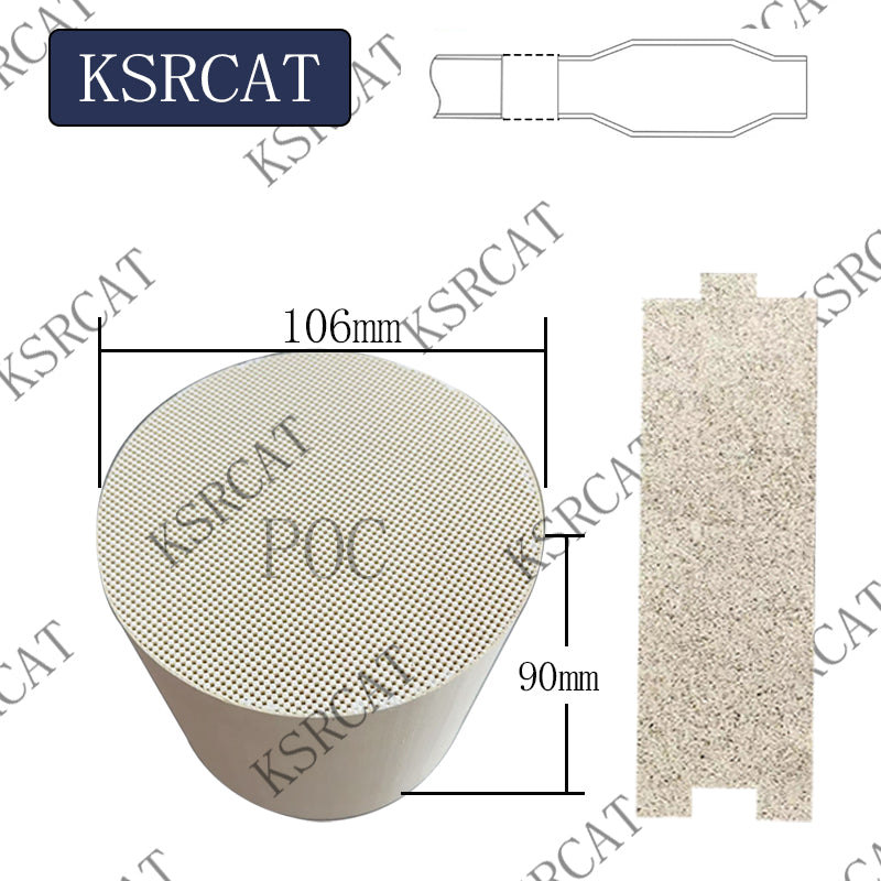 Universal 106x90mm Fit ceramic POC Honeycomb Core Filter High Performance poc