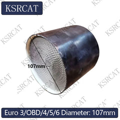 Diameter 107mm 200/300/400/500/600cpsi Universal Metal Core of Automotive Three-Way Catalytic Converter Catalyt