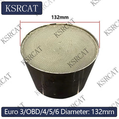 Diameter 132mm Exhausts System Catalytic Converter Metal Honeycomb Substrate Catalyst