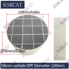 Diameter 220mm Diesel Engine Sic DPF Silicon Carbide Diesel particulate filter Silicon Carbide Catalytic Converter FOR Diesel Engine Exhaust Gas