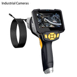 2pcs Handheld Portable High-Definition Waterproof Endoscope with Screen Industrial Pipeline Inspection Endoscope