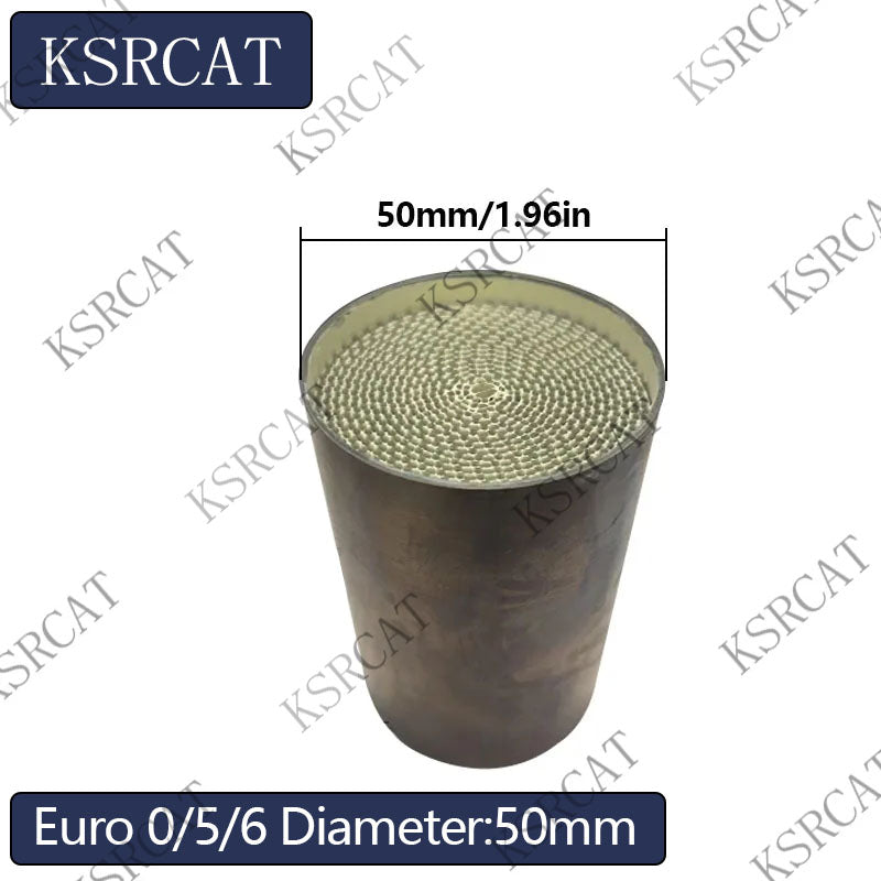 Diameter 50mm Metal Honeycomb Catalyst Three-Way Catalytic Catalyst Exhaust Muffler Silencer Catalytic Converters