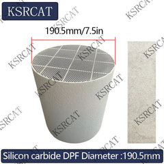 Diameter 190.5mm Diesel Engine Sic DPF Silicon Carbide Diesel particulate filter Silicon Carbide Catalytic Converter FOR Diesel Engine Exhaust Gas