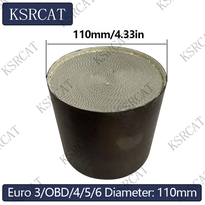 Diameter 110mm EURO 3/OBD/4/5/6 Honeycomb Catalyst High Flow Metal Catalyst Catalytic Converter Universal for Car metal substrate