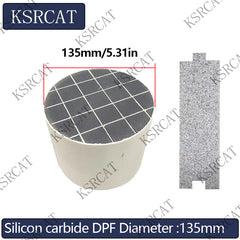 Diameter 135mm Diesel Engine Sic DPF Silicon Carbide Diesel particulate filter Silicon Carbide Catalytic Converter FOR Diesel Engine Exhaust Gas