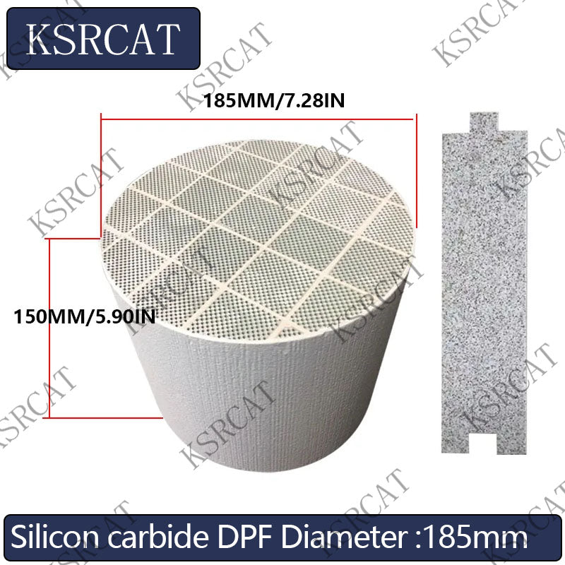 Diameter 185mm Diesel Engine Sic DPF Silicon Carbide Diesel particulate filter Silicon Carbide Catalytic Converter FOR Diesel Engine Exhaust Gas