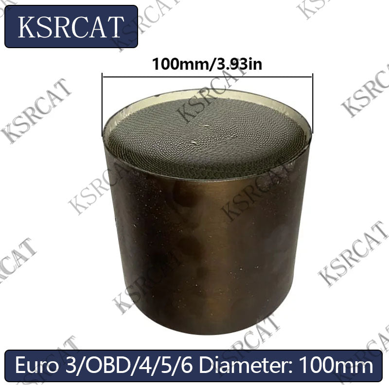 Diameter 100mm Metal 200/300/400/500/600Cpsi Universal Metallic Honycomb Catalytic Converter Sport Metallic Catalyst