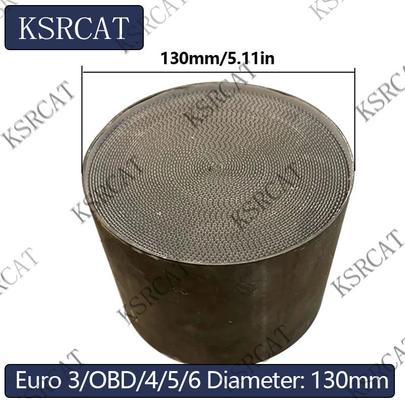 Diameter 130mm Universal Catalyst Honeycomb Exhaust Filter Euro 3/OBD/4/5/6 200/300/400/500/600/750cpsi Matel Catalytic Converter FIT FOR Cars