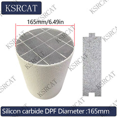 Diameter 165mm Diesel Engine Sic DPF Silicon Carbide Diesel particulate filter Silicon Carbide Catalytic Converter FOR Diesel Engine Exhaust Gas