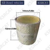 144*152mm 300cpsi SCR Carrier Muffler Inner Core Burnt Urea Muffler Inner Core Honeycomb Ceramic Carrier