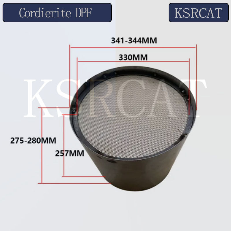 EURO 6/No standard Truck Universal DPF 200CPSI Cordierite Material Catalyst Size 330*257mm