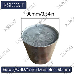 Diameter 90mm Metal 200/300/400/500/600Cpsi Universal Metallic Honycomb Catalytic Converter Sport Metallic Catalyst