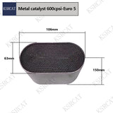 8pcs Custom-Made Metal Catalysts 63*106*150mm 600cspi Euro 5 Standard 304 Housing Material 2 cores shell 1.5mm Catalytic Converter