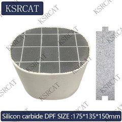 175*135*150mm Diesel Engine Sic DPF Silicon Carbide Diesel particulate filter Silicon Carbide Catalytic Converter FOR Diesel Engine Exhaust Gas