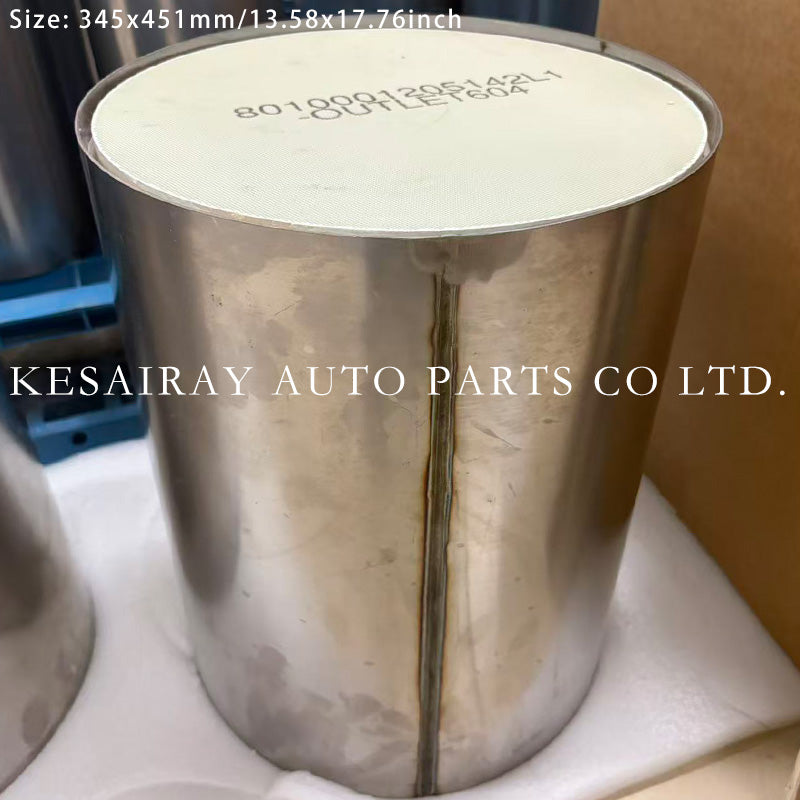 9AA124 SCR ASC Exhaust Gas Catalytic Filter 345x451mm Truck After treatment Spare Part Ceramic Catalyst Substrate Direct Replacement for Iveco S Way/T Way Vehicle