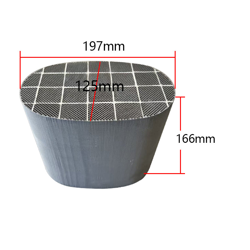 197x125x166mm Silicon carbide DPF Filter substrate diesel filter for exhaust clean black smoke particulate filter Soot filter