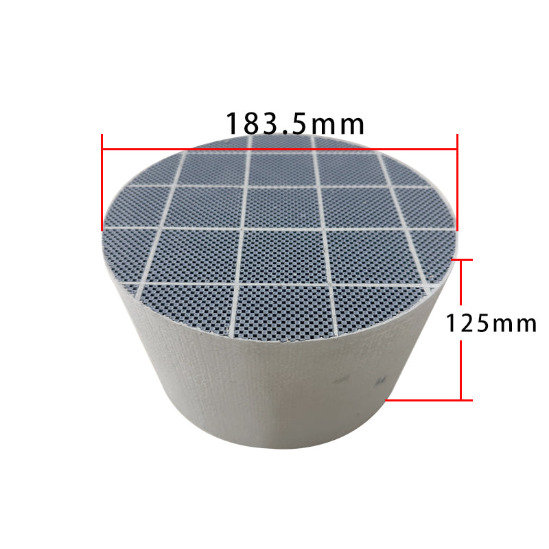183.5x125mm Silicon carbide for diesel engine exhaust particulate filter remove black smoke filter