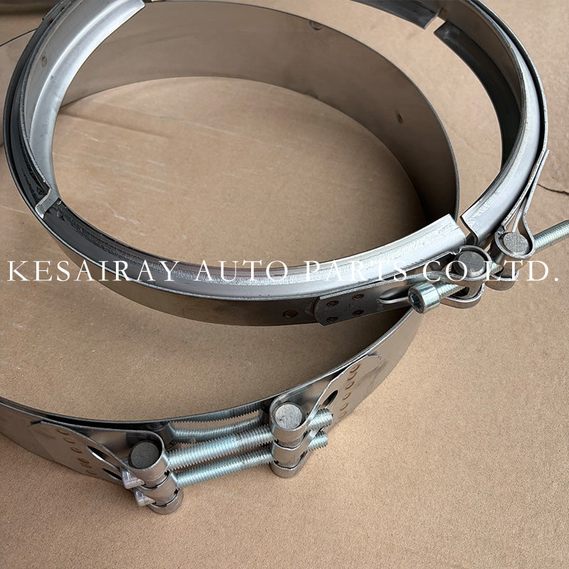 Euro 6 Truck DPF Exhaust Sealing Kit 2KL017 V Clamp plus Dual Gasket Set OE Compatible Spare Parts for Professional Garage Installation and Replacement Service