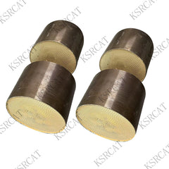 4pcs 200cpsi Exhausts System 123*100mm High flow Catalytic Converter Metal Honeycomb Substrate Catalyst