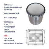 0014903192, 001490319280, 0014904792, Achieve Environmental Compliance with Our State-of-the-Art Cordierite DPF