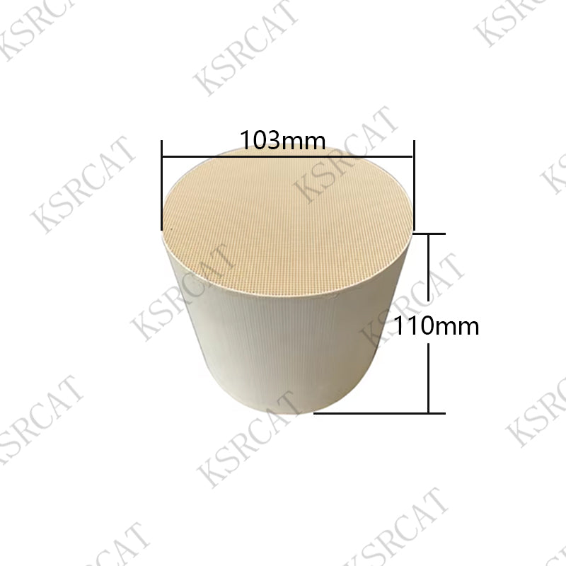 High flow Ceramic Gasoline Catalyst with Metal Coating for Emissions Control Diametr 101.6mm 400 600cpsi - SHANGHAI KESAIRAY AUTO PARTS CO LTD