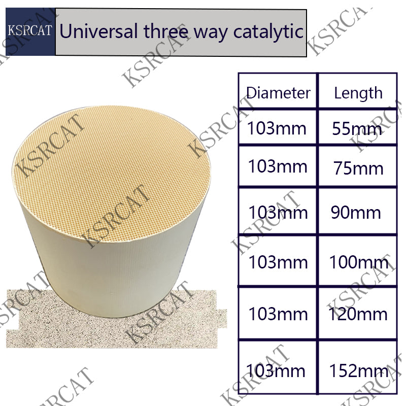 Durable Universal Fit Ceramic Catalyst for Gasoline Exhaust Systems Euro 3 Euro4 Euro5 Euro 6 Certified Emission Reduction - SHANGHAI KESAIRAY AUTO PARTS CO LTD