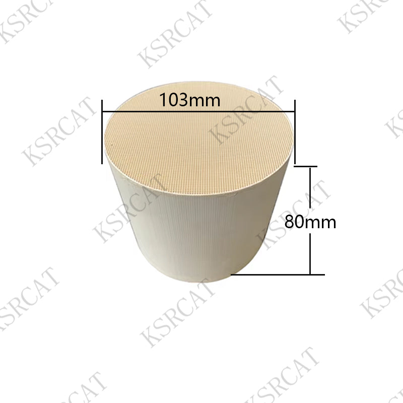 High flow Ceramic Gasoline Catalyst with Metal Coating for Emissions Control Diametr 101.6mm 400 600cpsi - SHANGHAI KESAIRAY AUTO PARTS CO LTD